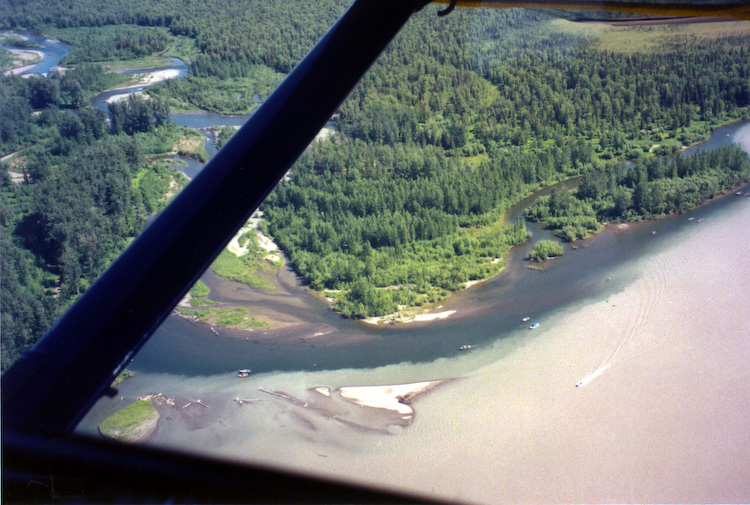 Mündung des Lake Creek