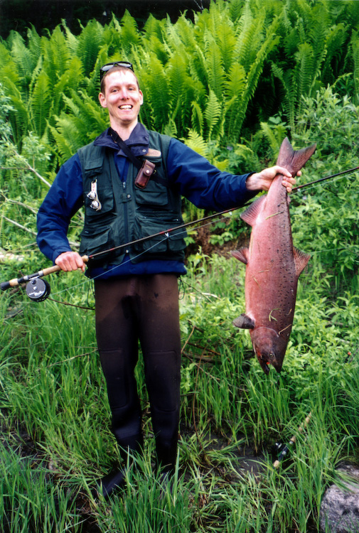 Mike mit erstem Kingsalmon